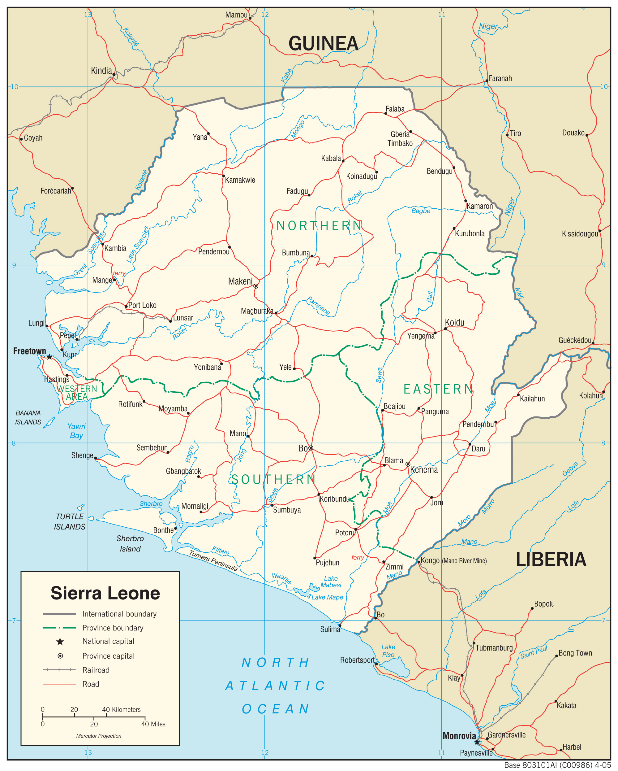 map Sierra Leone